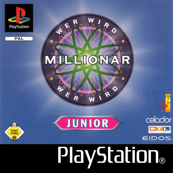 Who Wants to Be A Millionaire Junior box art for Playstation